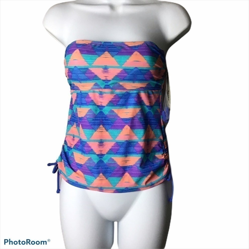Arizona Jeans Strapless Tankini Top Size S NWT